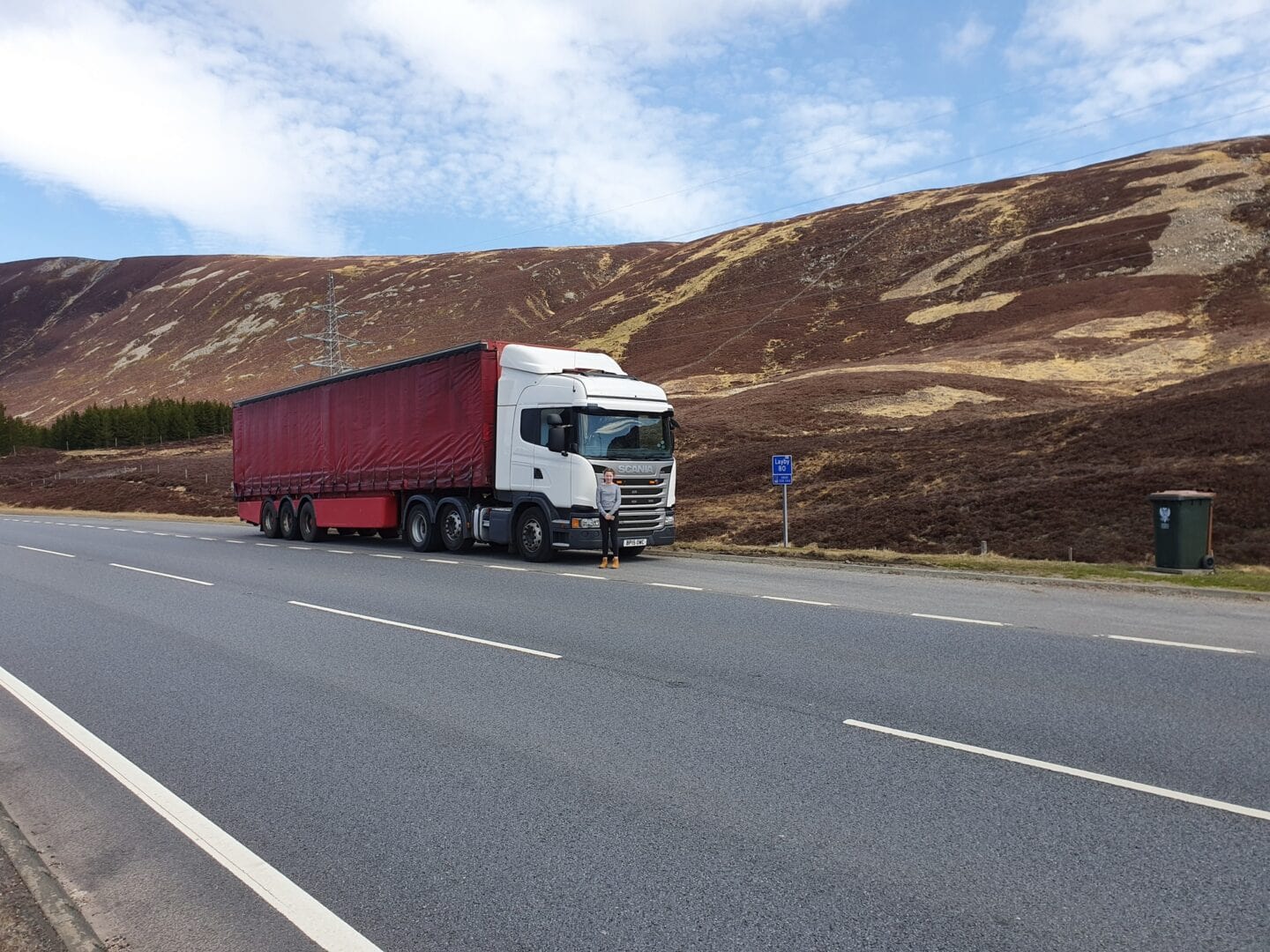 TTM Distribution Trucks / Red truck driving on the highway